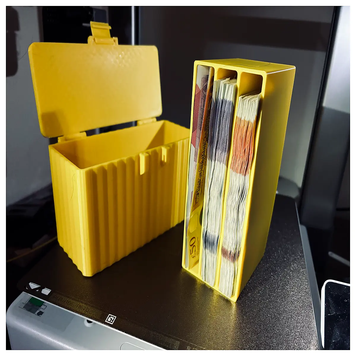 Pound Currency Organizer Box Cash Sorting Container Coin Storage Box Money Holder