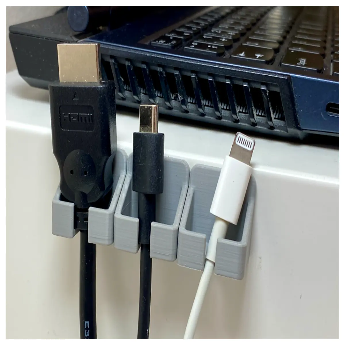cable management clips anti drop safety tether for monitors cables organizer desktop wire holder