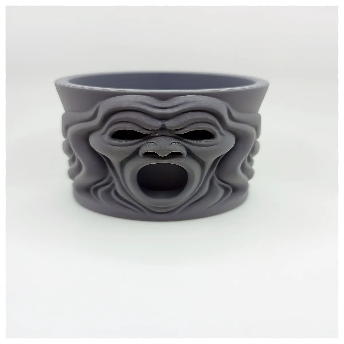 gothic horror mug planter spooky face ceramic flower pot for succulents cactus halloween home decor
