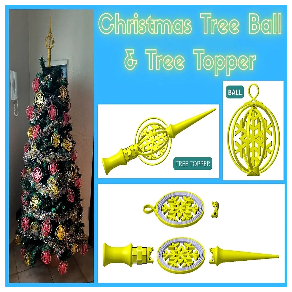 Christmas Ornaments Balls Festive Decorations Tree Topper Ornament Christmas Gift Balls