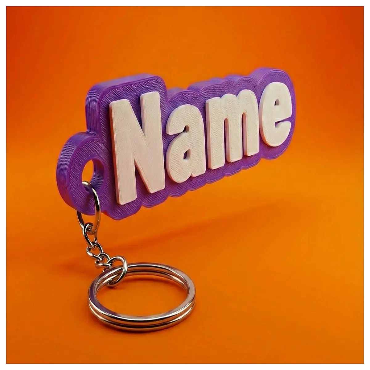 custom name keychain engraving personalized her him birthday wedding best friend monogrammed metal tag