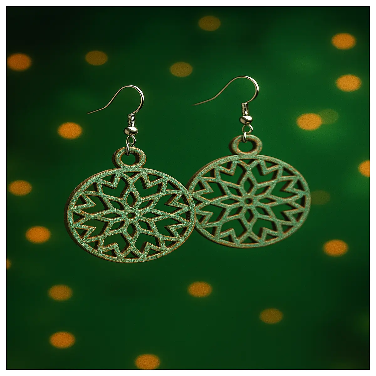 Earrings 57 3D Printed Earring DIY Assembly Fast Production Creative Earring Accessories Easy to Print