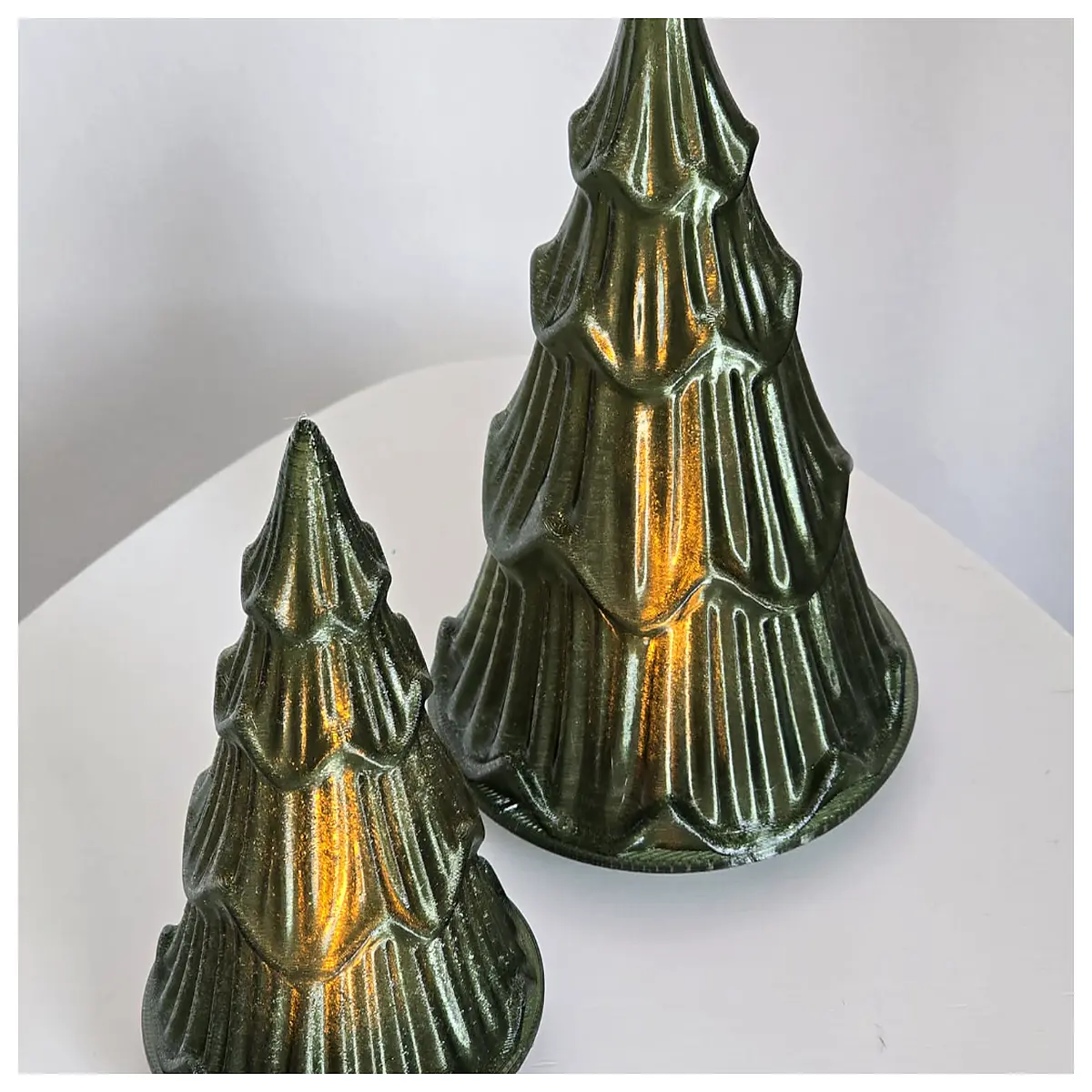 frosted glass tealight candle holder christmas tree shape holiday decor warm white tea