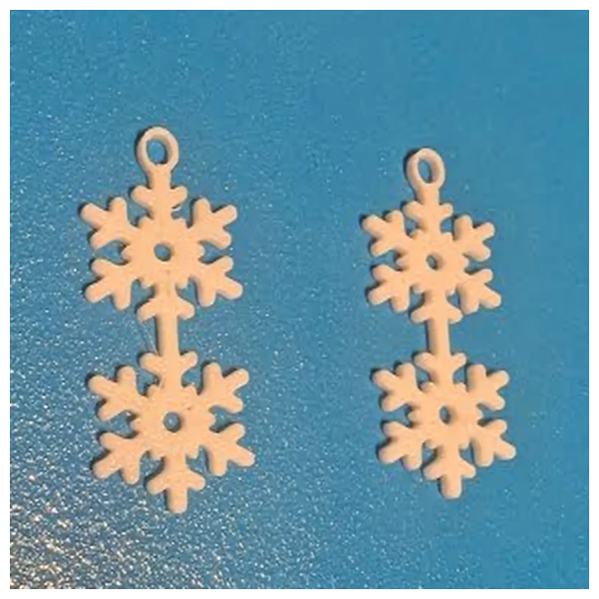 snowflake earrings for women winter holiday party gift silver gold dangling snow crystal drop jewelry