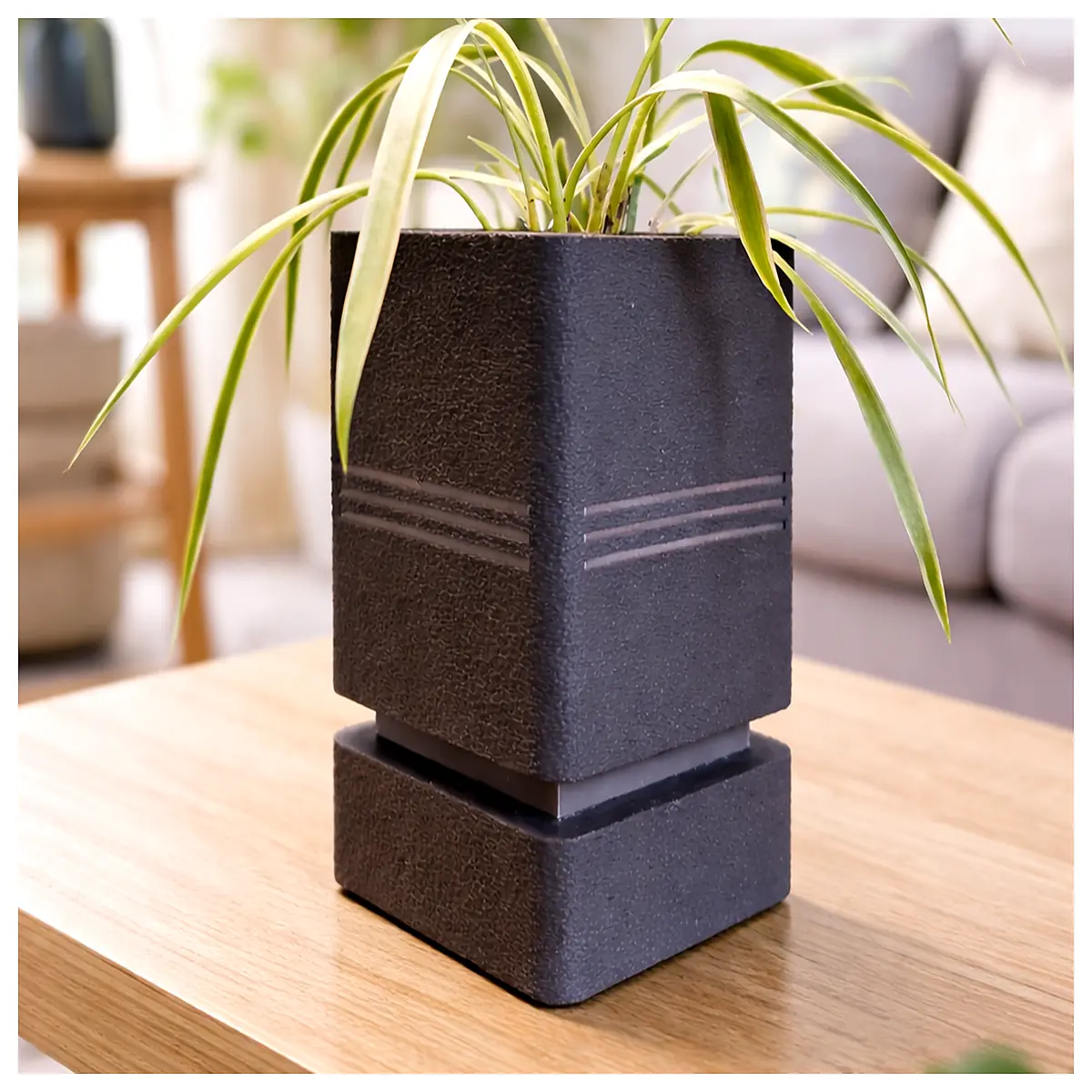 modern square planter with inner pot ceramic plant pot for succulents indoor outdoor garden decor
