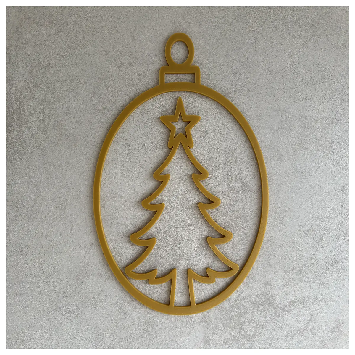 christmas door knocker ring ornament with tree design holiday decor