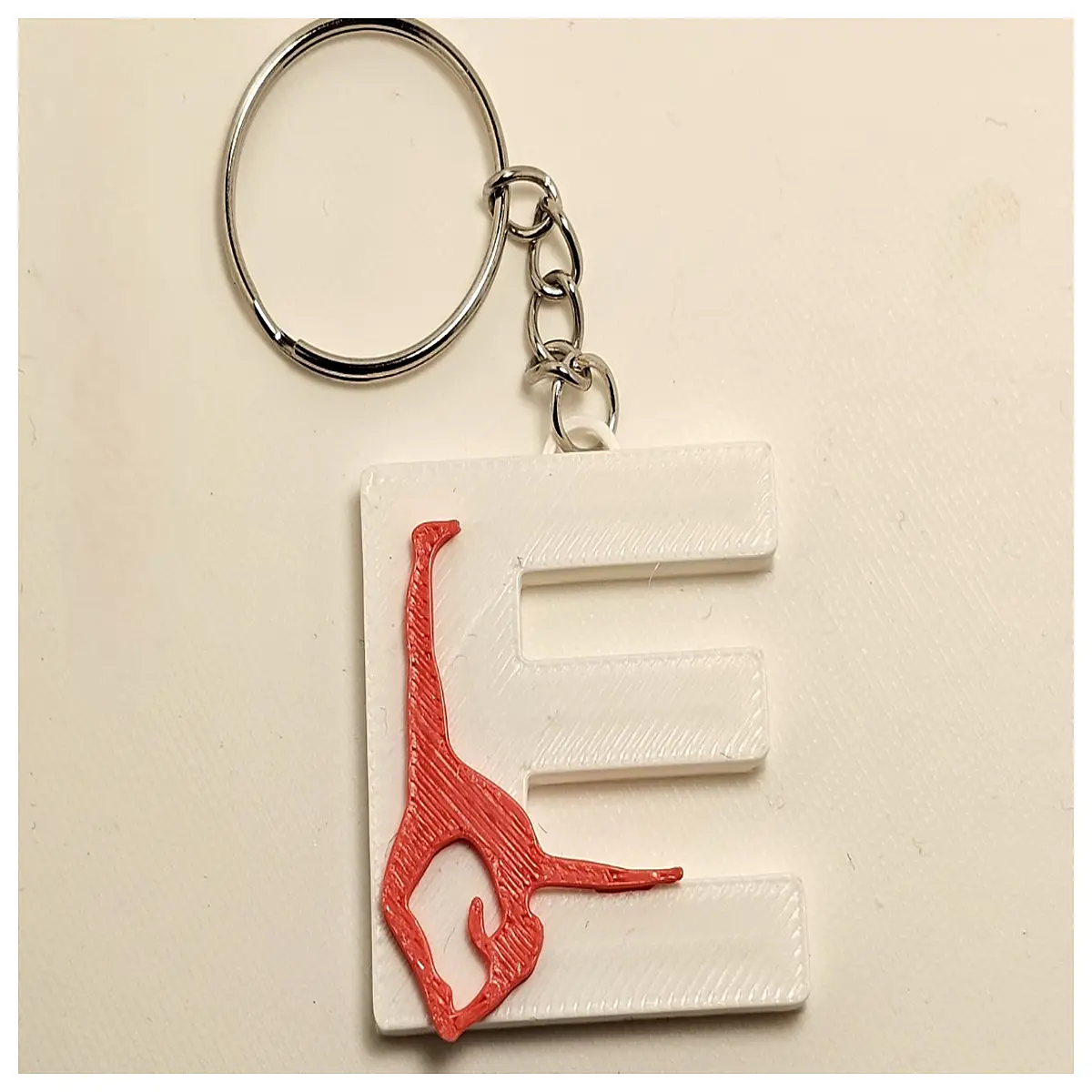 Art Gymnastics Keychain E Letter Sports Souvenir Art Gymnastics Accessories Decoration Collection