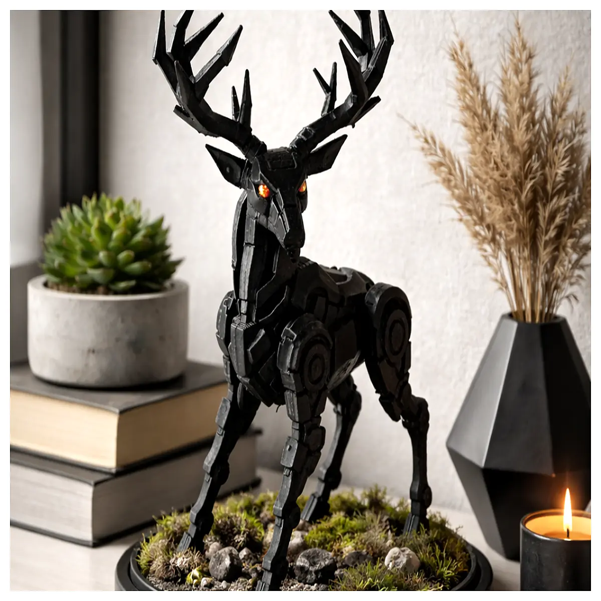 modern metal deer statue garden decor outdoor sculpture animal art piece for yard patio landscape design