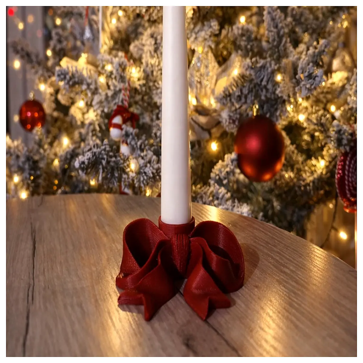 elegant bow candle holder christmas table decor romantic dinner party centerpiece holiday home accents