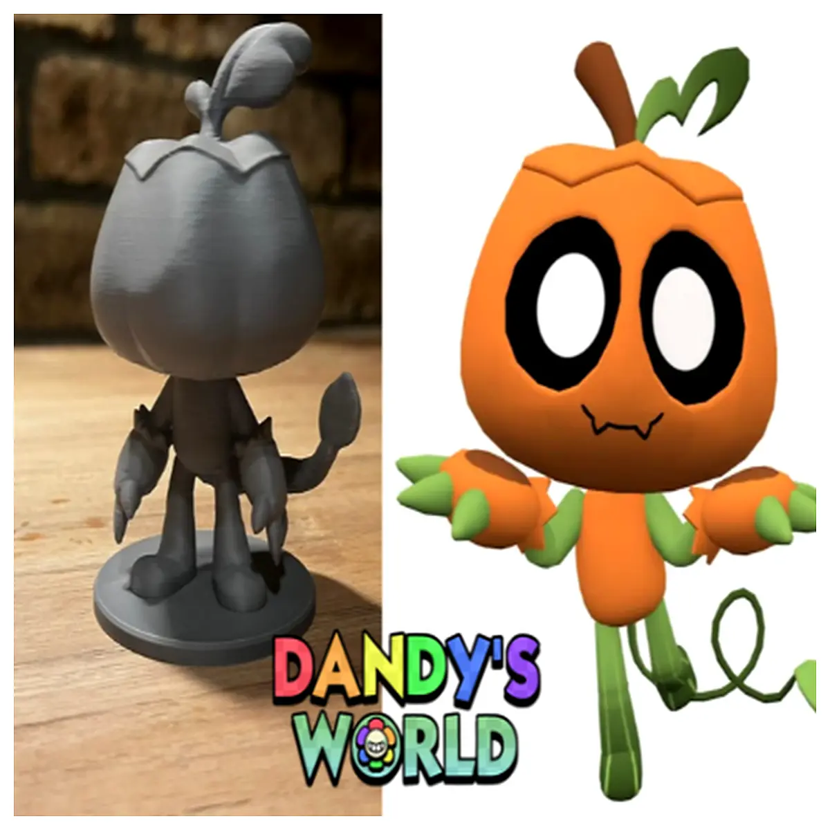 buy gourdy plush from dandys world cute toy collectible horror game merchandise fans