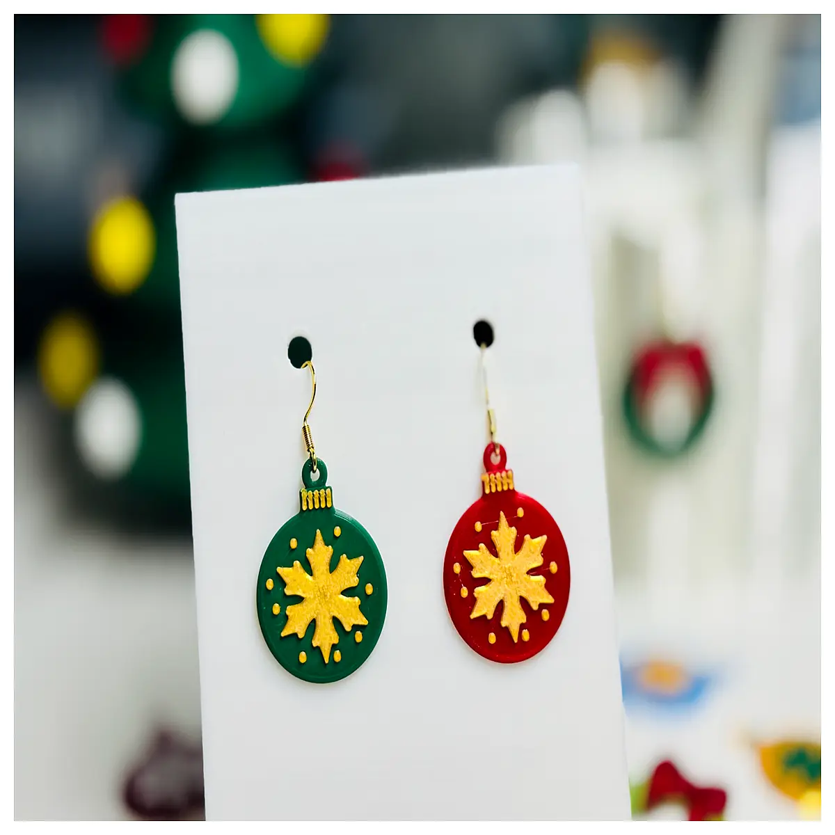Christmas Snowflake Earrings Women s Festive Decoration Christmas Accessories Snowflake Earrings Elegant Delicate