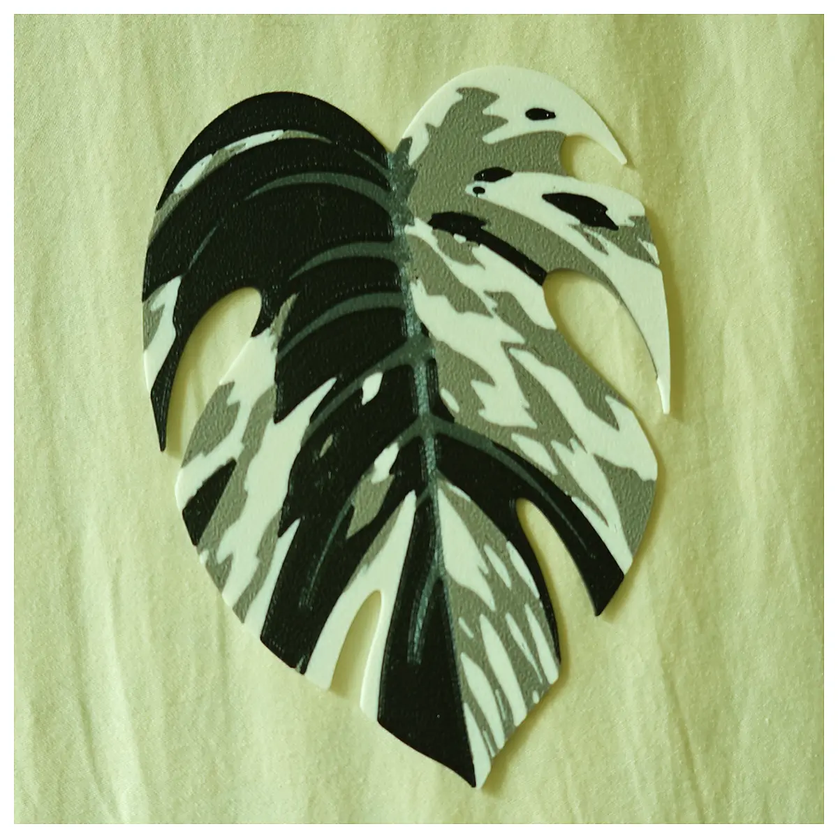 monstera leaf bookmark coaster fridge magnet set botanical plant decor readers aesthetic stationery organizer