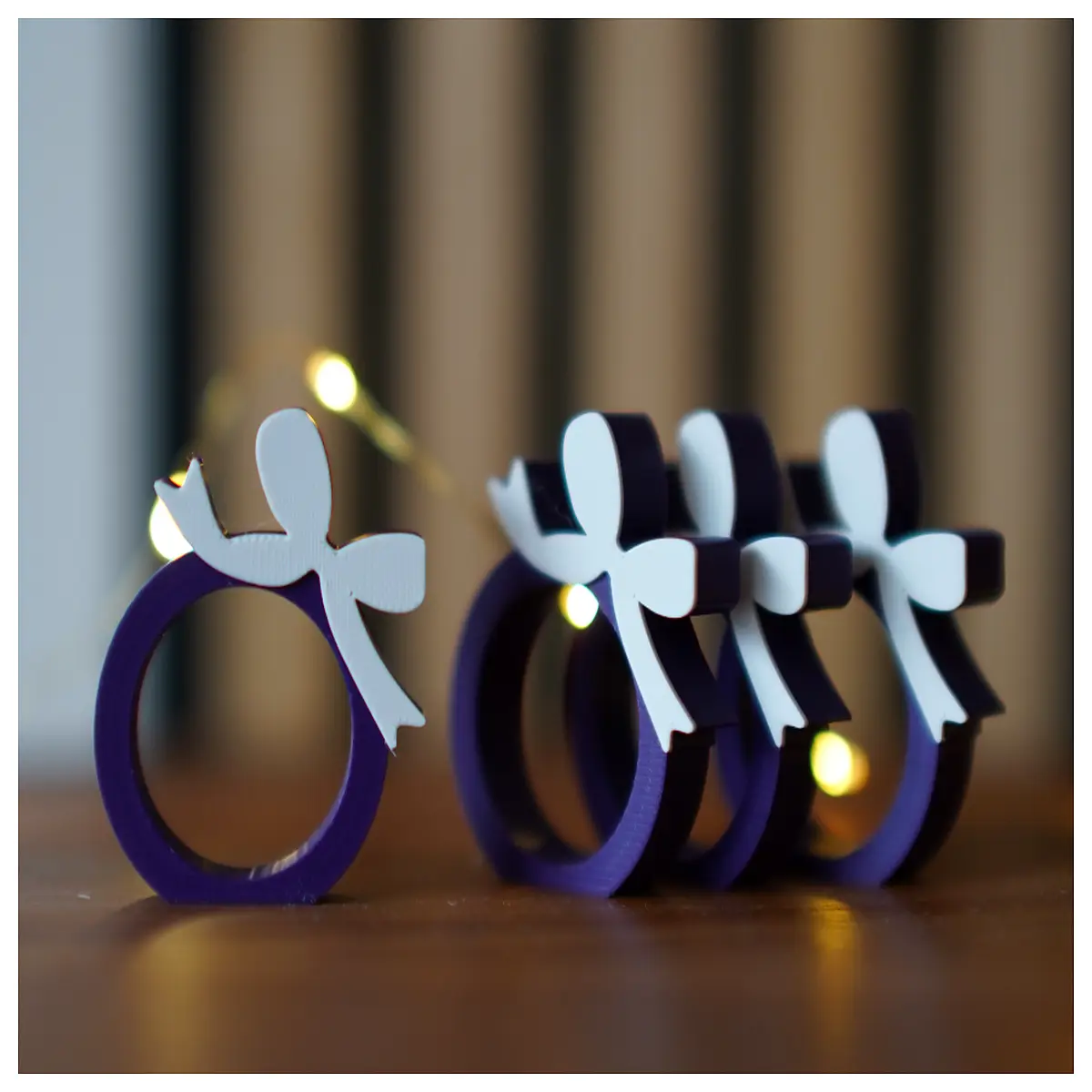 Bow Hair Ring Women Elegant Hair Accessories Sweet Cute Girl Hair Ornament Gift Decoration Accessory
