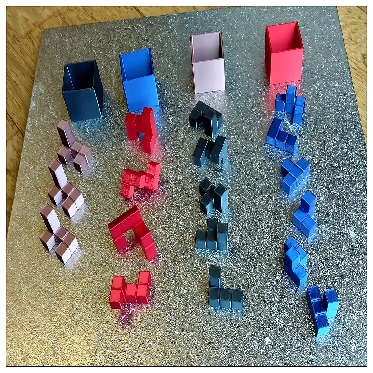 Jigsaw Puzzle Blocks Small Square Puzzle Kids Educational Toys Early Learning Shape Recognition Games for Babies