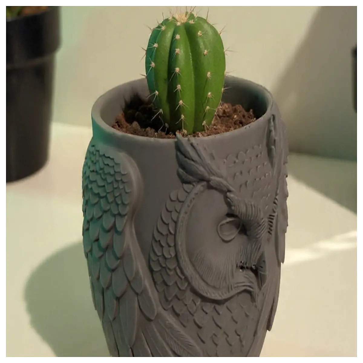 Decorative Owl Planter Pen Holder Desk Figurine Multi functional Bird Decoration Creative Home Accessories