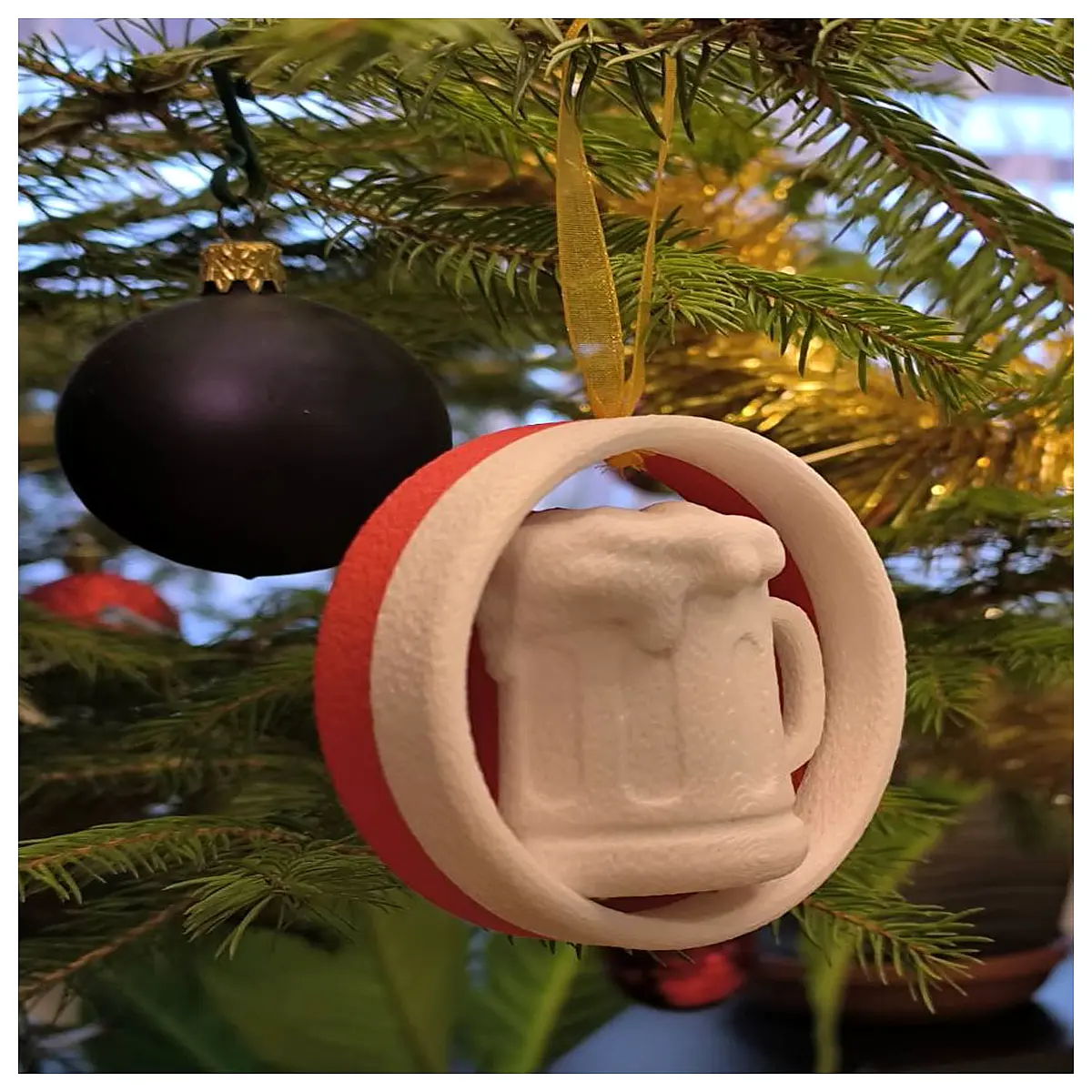 beer ornament for man gifts beer mug bauble brewery lover decor holiday party drinking game accessory