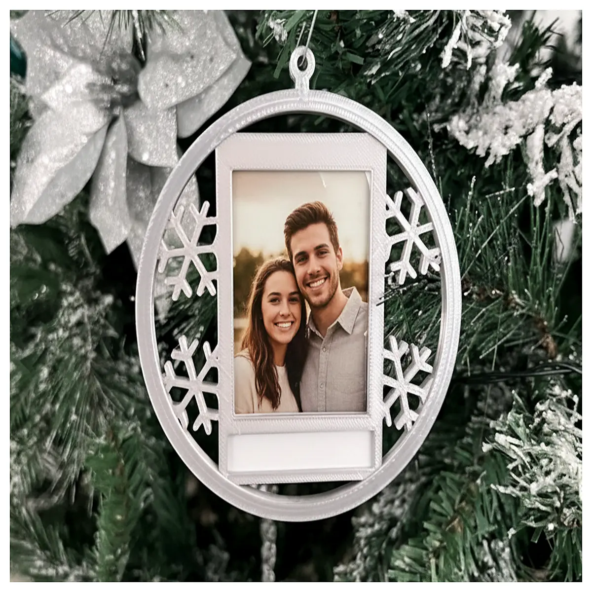 personalized photo christmas ornaments custom family picture baubles for tree