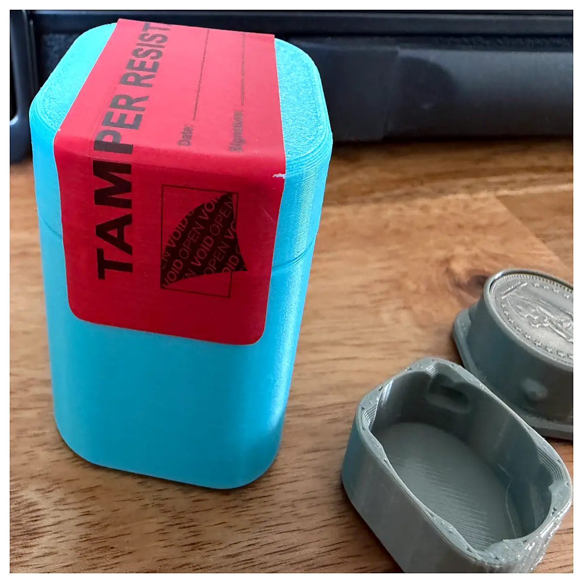 parametric coin tube roll holder for collectors printed currency storage cylinder modular bank money canister