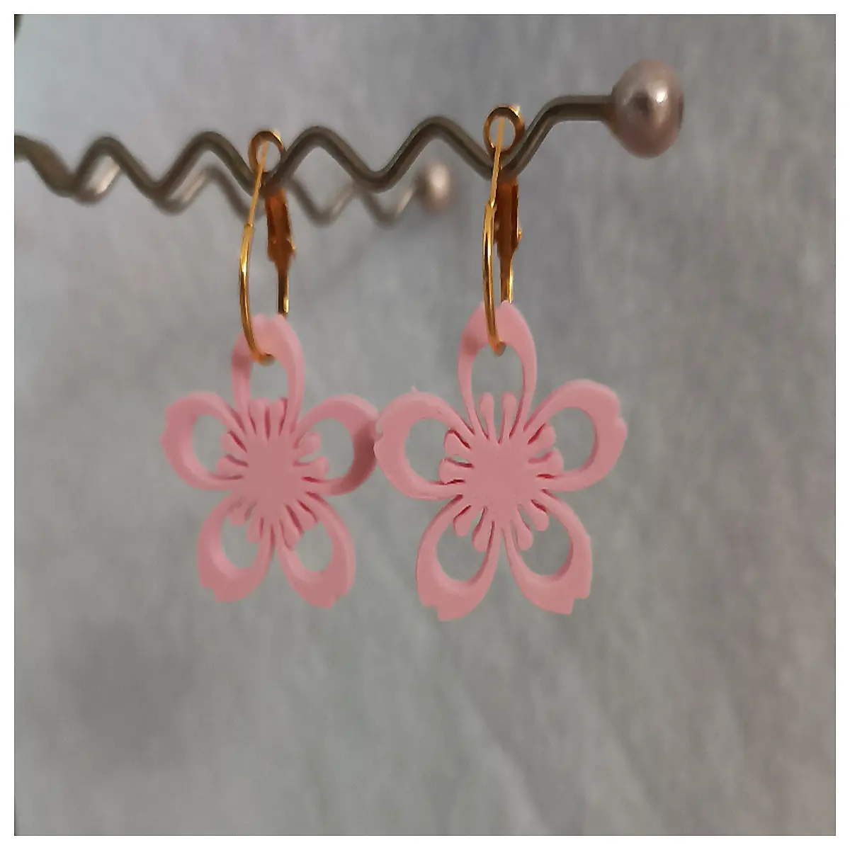Cherry Blossom Earrings Women s Floral Drop Earrings Sweet Korean Style Delicate Accessories Romantic Decoration