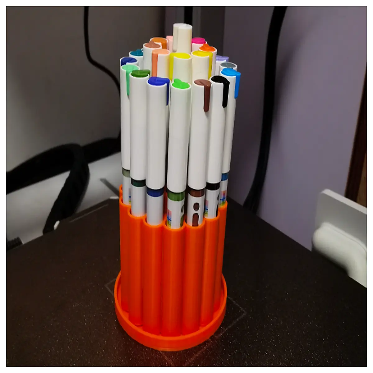 24 color rotating marker cup organizer for artists portable twist design sketching supplies storage