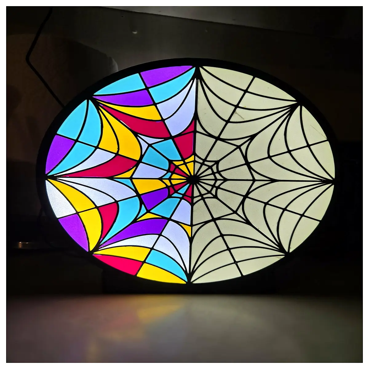 Wednesday Glass Decor Anime Lighting Decorative ful Stained Glass Wednesday