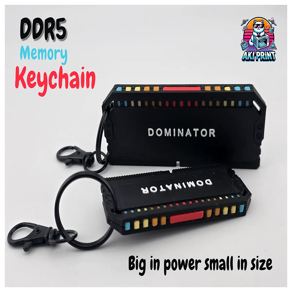 DDR5 Memory Keychain Computer Accessory Decoration PC Peripheral Memory Collectible