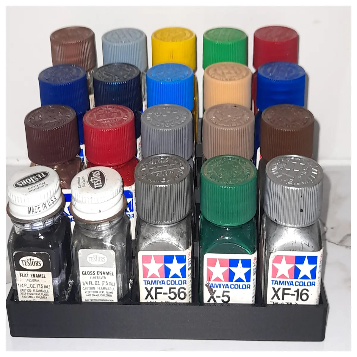 10ml Enamel Paint 4x5 Palette Model Painting Tools Realistic Finish Desktop Models Toy Assembly