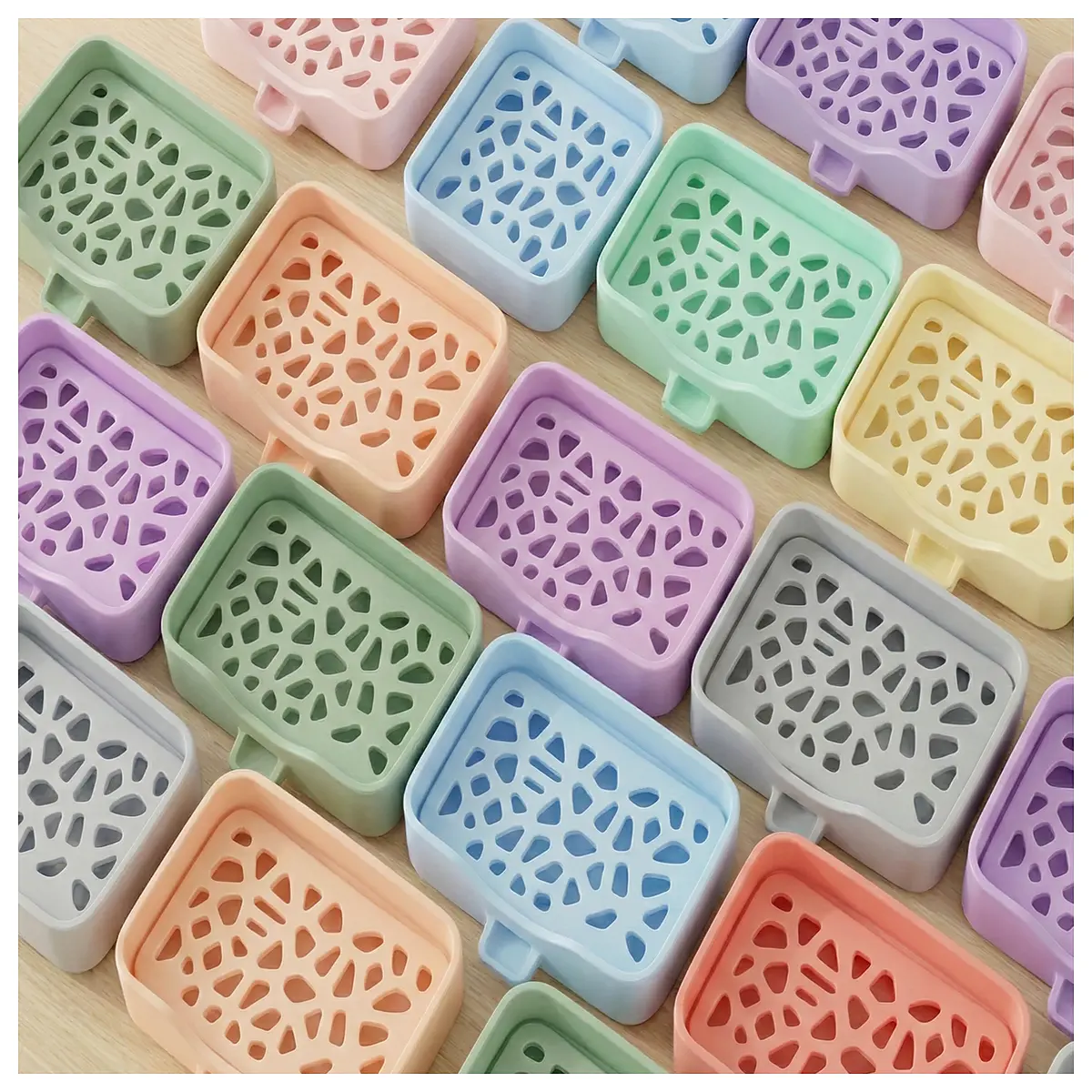 Minimalist Voronoi Drainage Soap Dish Kitchen Liquid Soap Pad Bathroom Soap Holder Washbasin Accessories Draining Tray