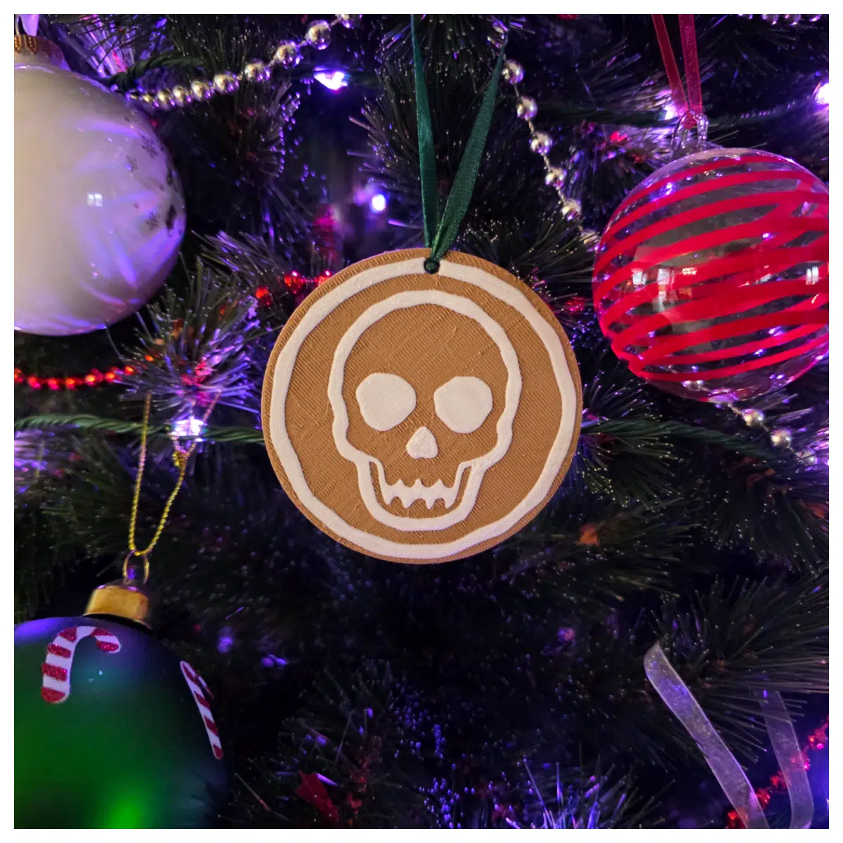Christmas Gingerbread Decoration Skull Candy Festive Decor Christmas Gift Candy Ornament