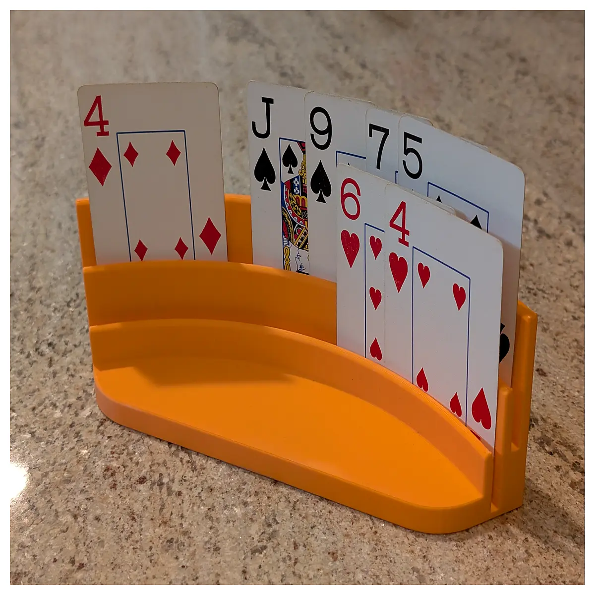 double row card holder for playing cards table organizer