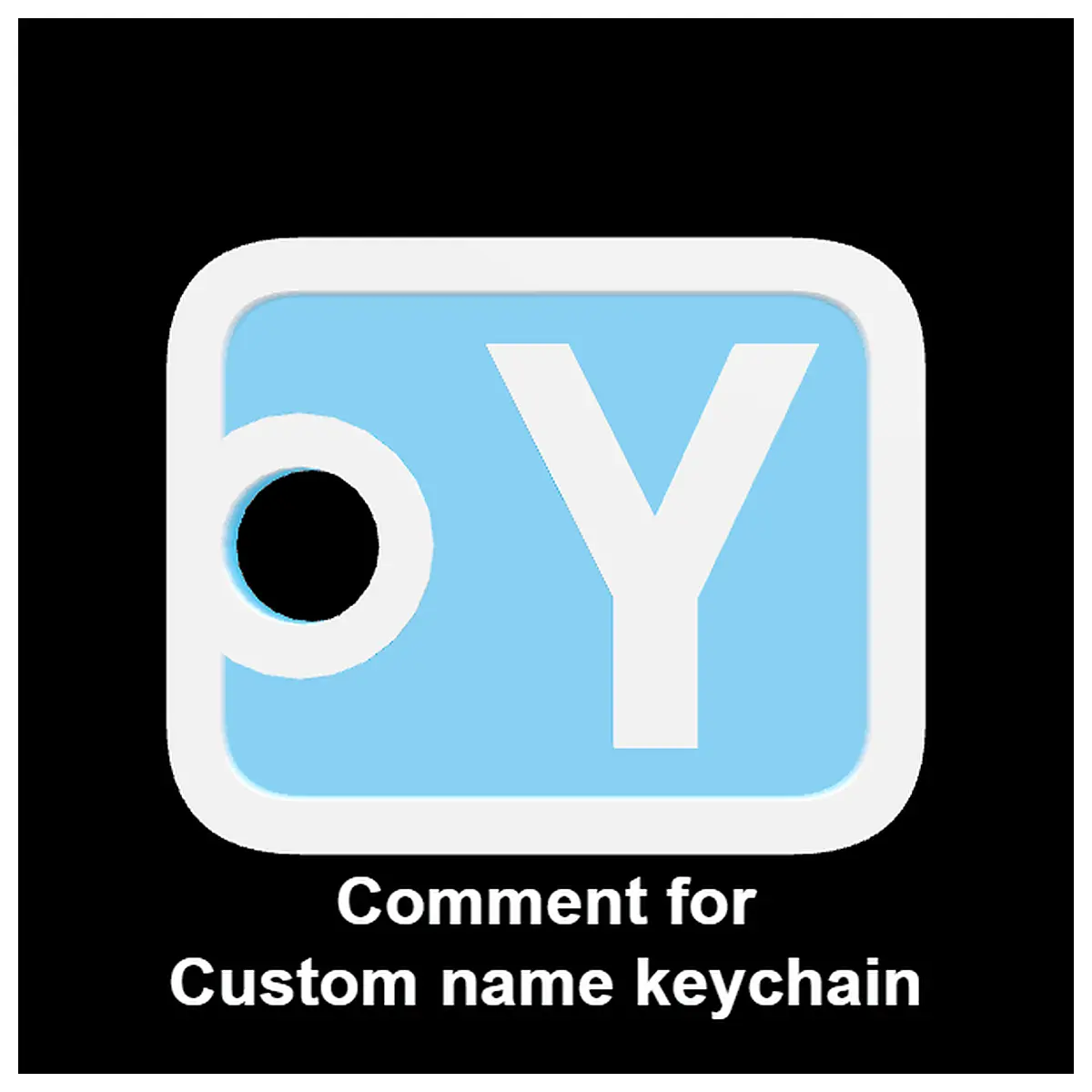Y Keyring Car Decoration Keychain Hanging Accessory Car Parts Keyring Accessories Auto Supplies