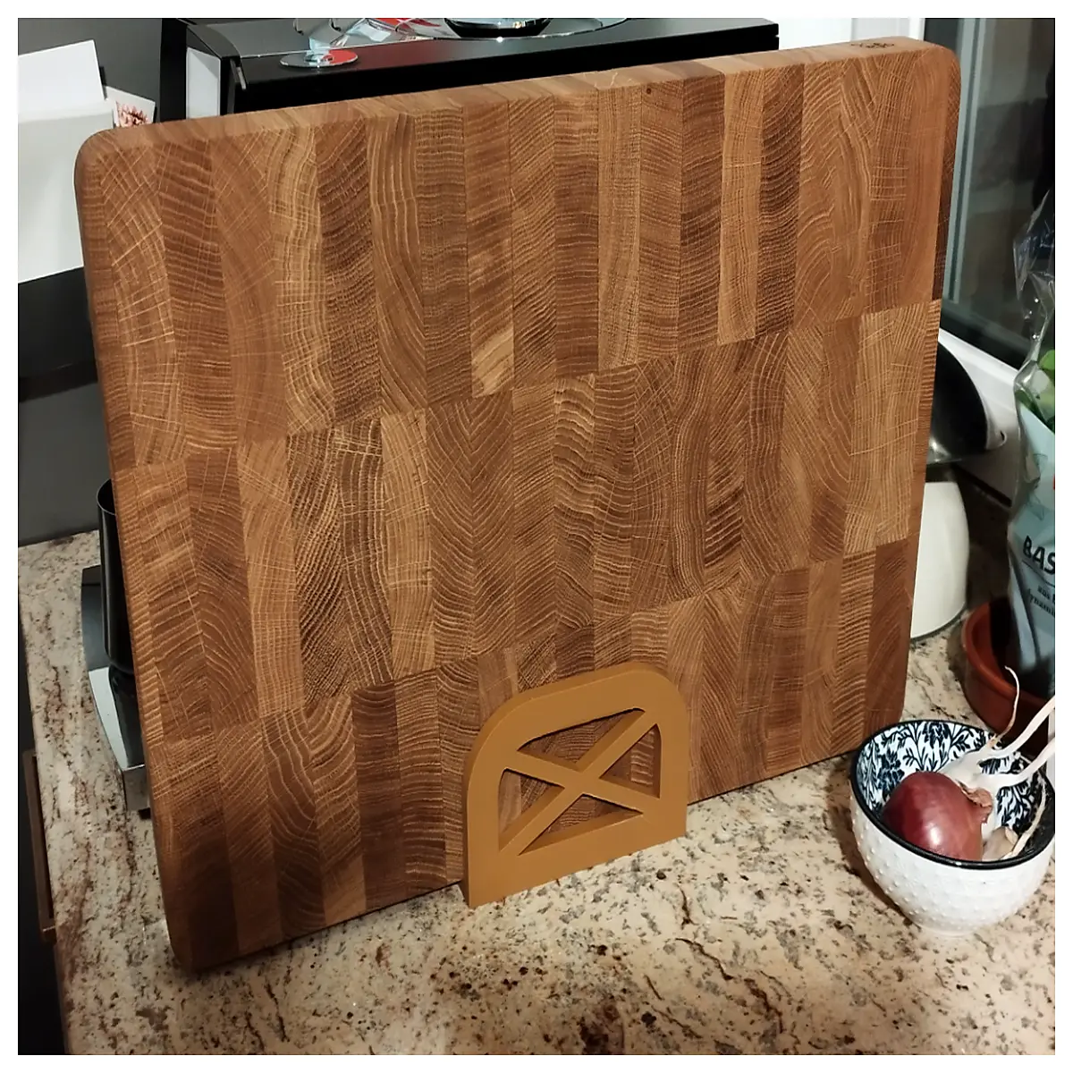 kitchen cutting board holder organizer rack for counter storage