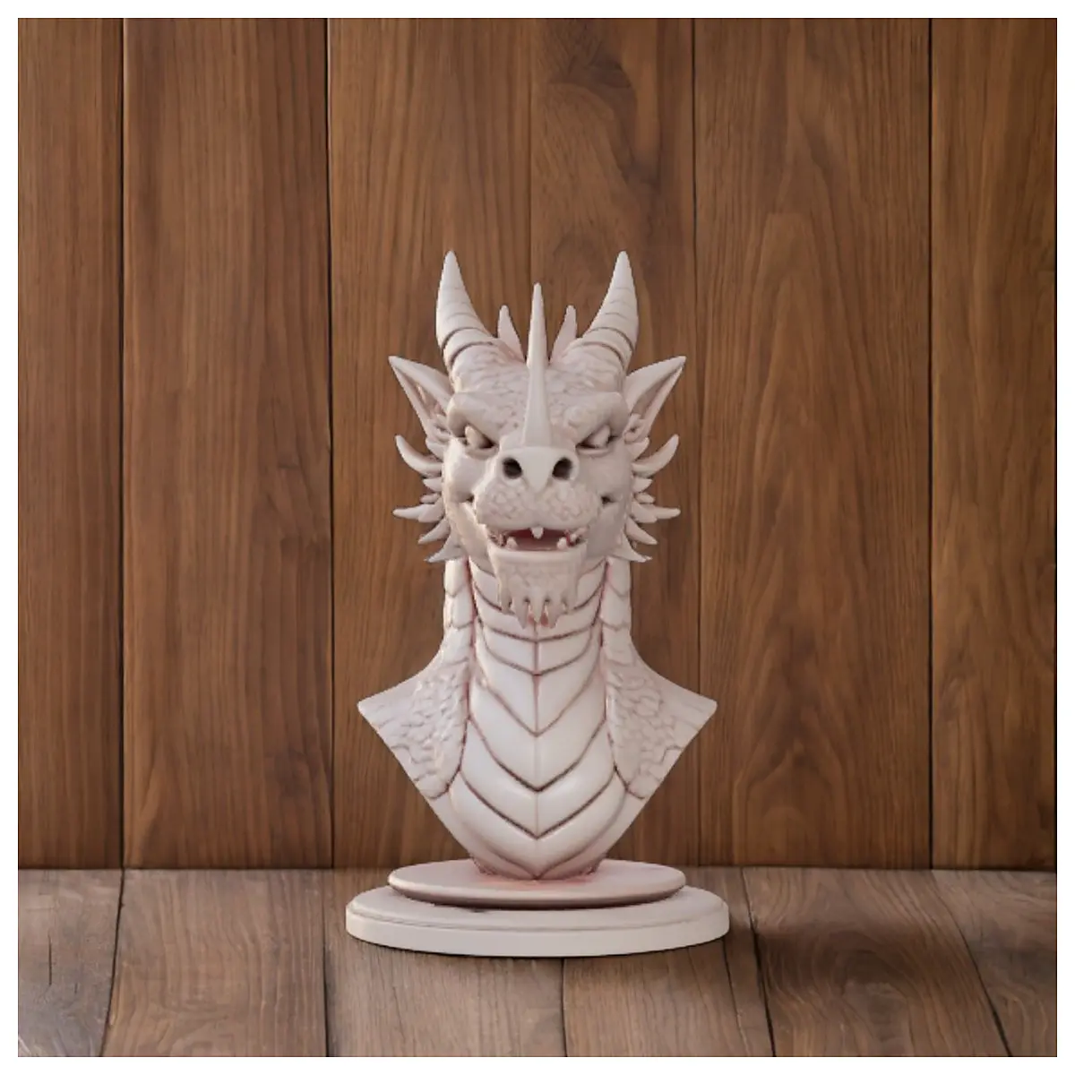 half dragon statue mythical creature figurine fantasy decor collectible art piece scale detail