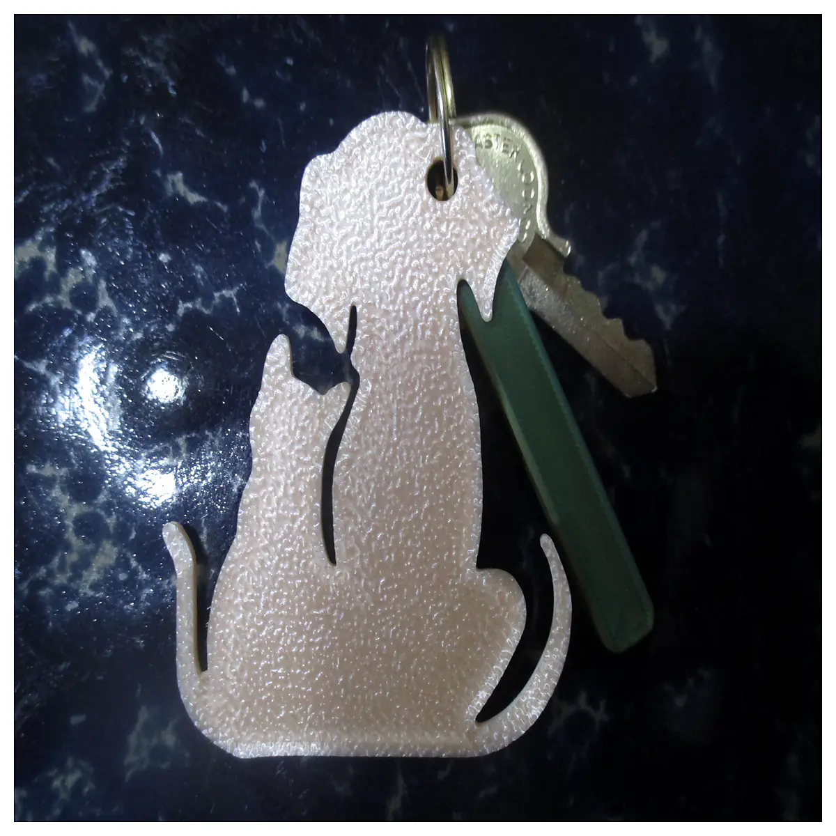Cute Cat Dog Charms Pet Memorial Keychains Decoration Gifts Cat Dog Toy Accessories