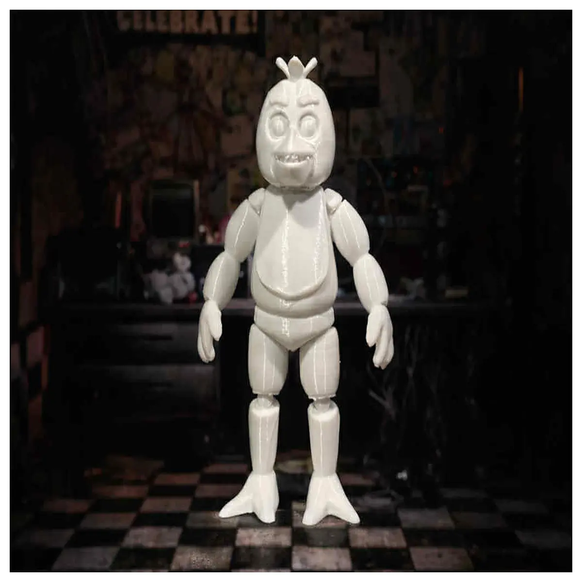 Chica Doll from Horror Bear Five Nights Motel Figure Model Collectible Anime Accessory