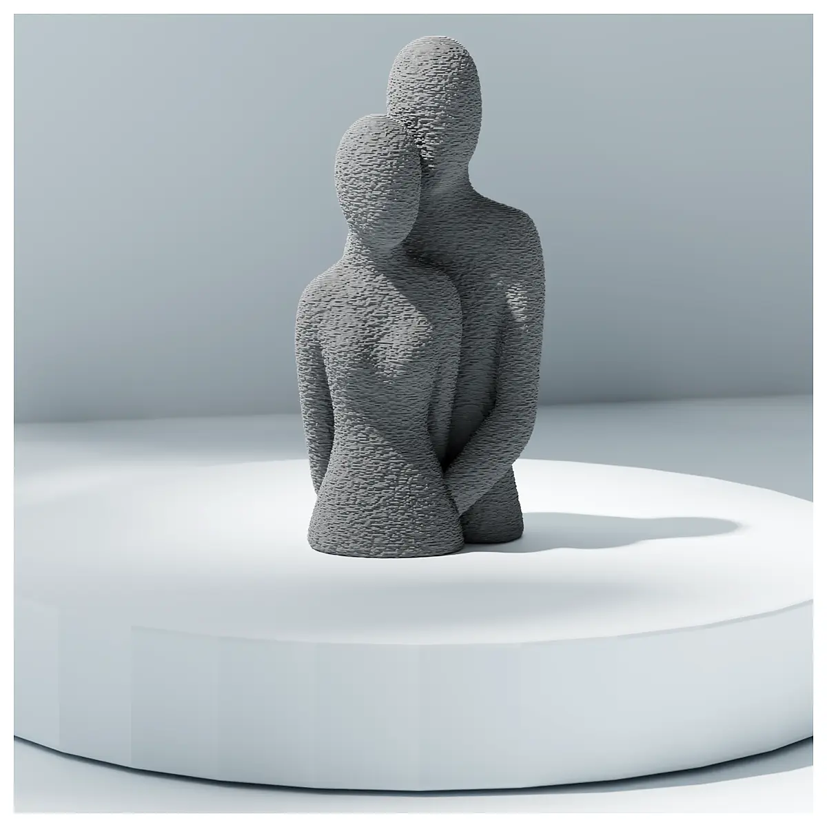 couple harmony sculpture abstract art home decor modern figurine