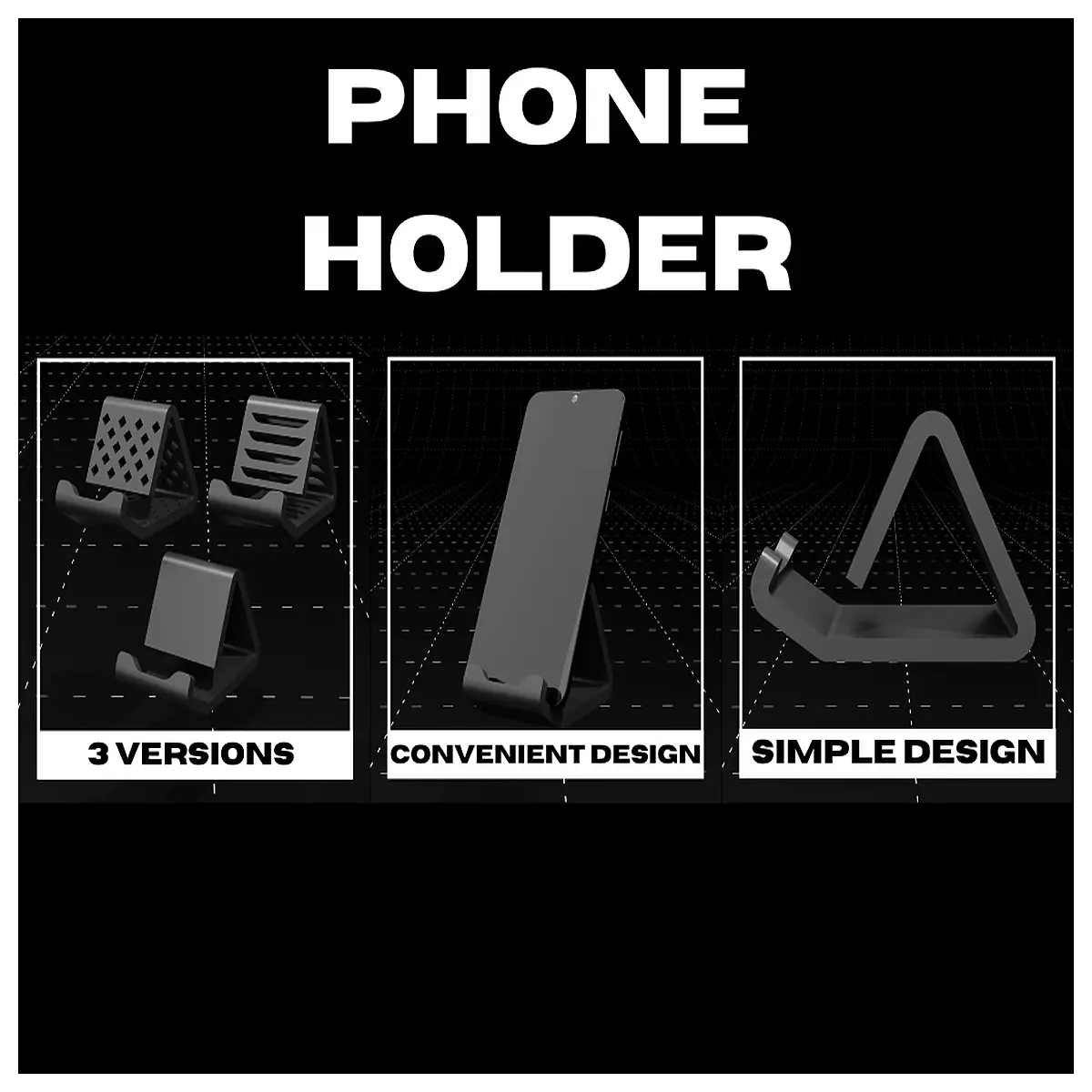 Mobile Phone Holder Simple Stable No Support Car Mount Holder Phone Stand Accessory Bracket