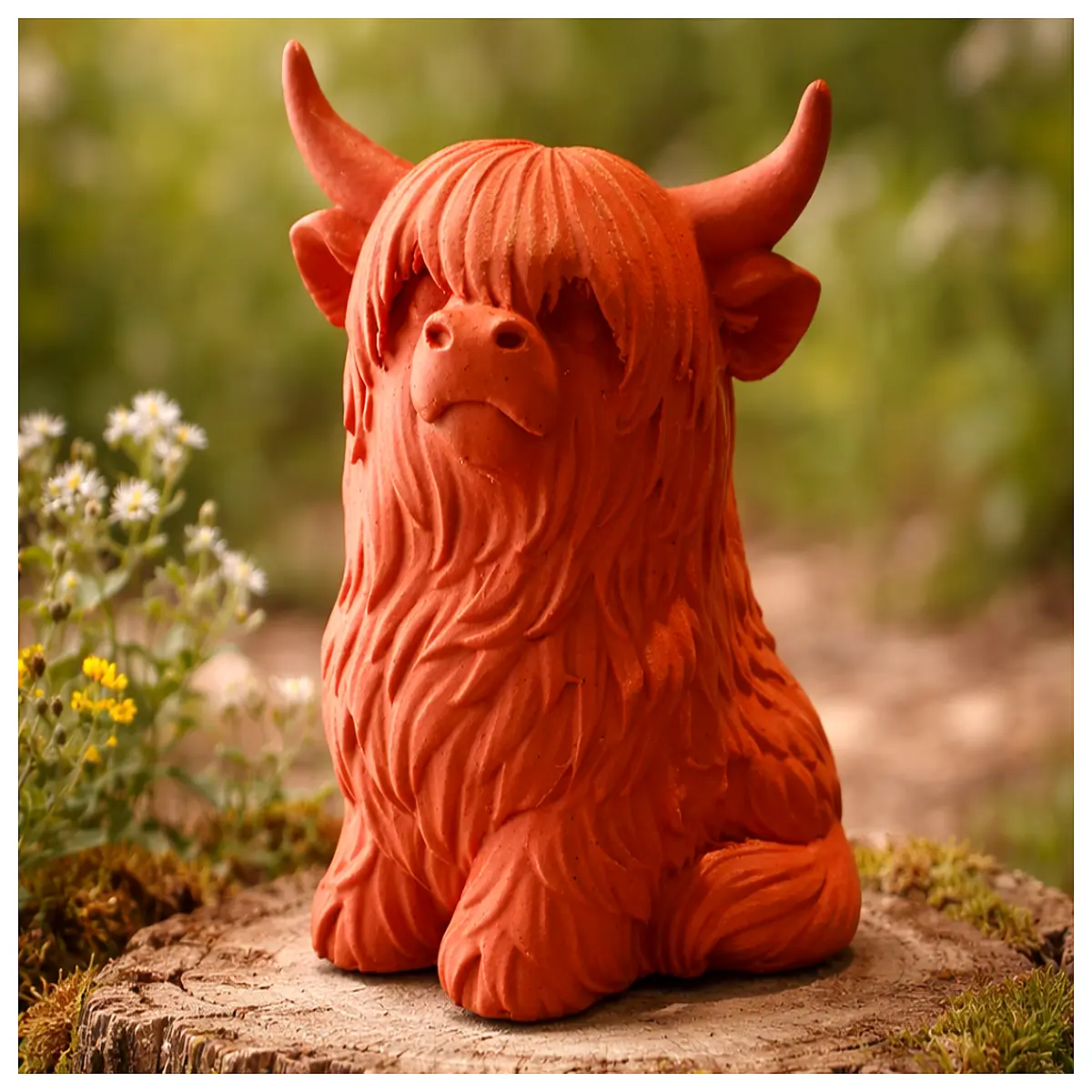 Adorable Hamish Highland Cow Model Toy Realistic Animal Figurine Kids Birthday Gift Pet Decoration Collectible Lifelike Highland Bull