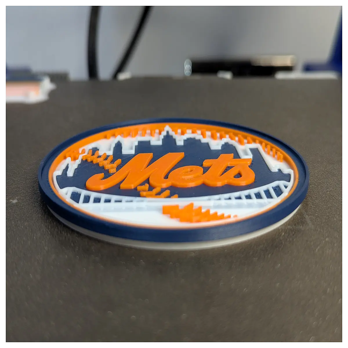 New York Mets 3D Stackable Coasters Baseball Gift Desk Decor Coffee Mat Beer Coaster Collection
