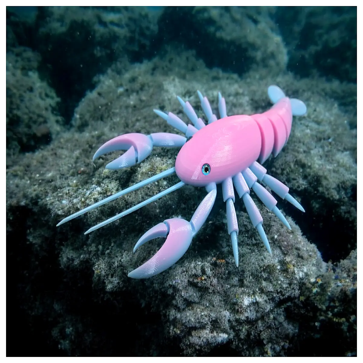 Articulating Lobster Joint 6mm Glass Eyeball Accessory Aquarium Decoration Realistic Lobster Model Underwater Simulation Parts