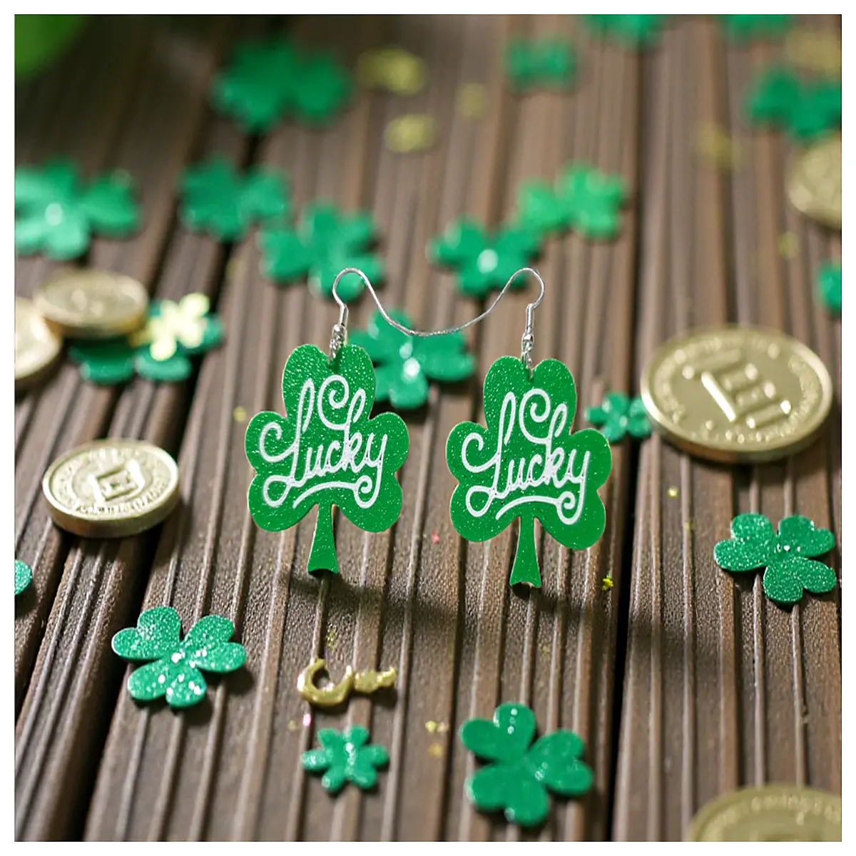 Lucky Earrings Women s Pendant Earrings Elegant Jewelry Girlfriend Best Friend Lucky Charms Earrings Stylish Accessories