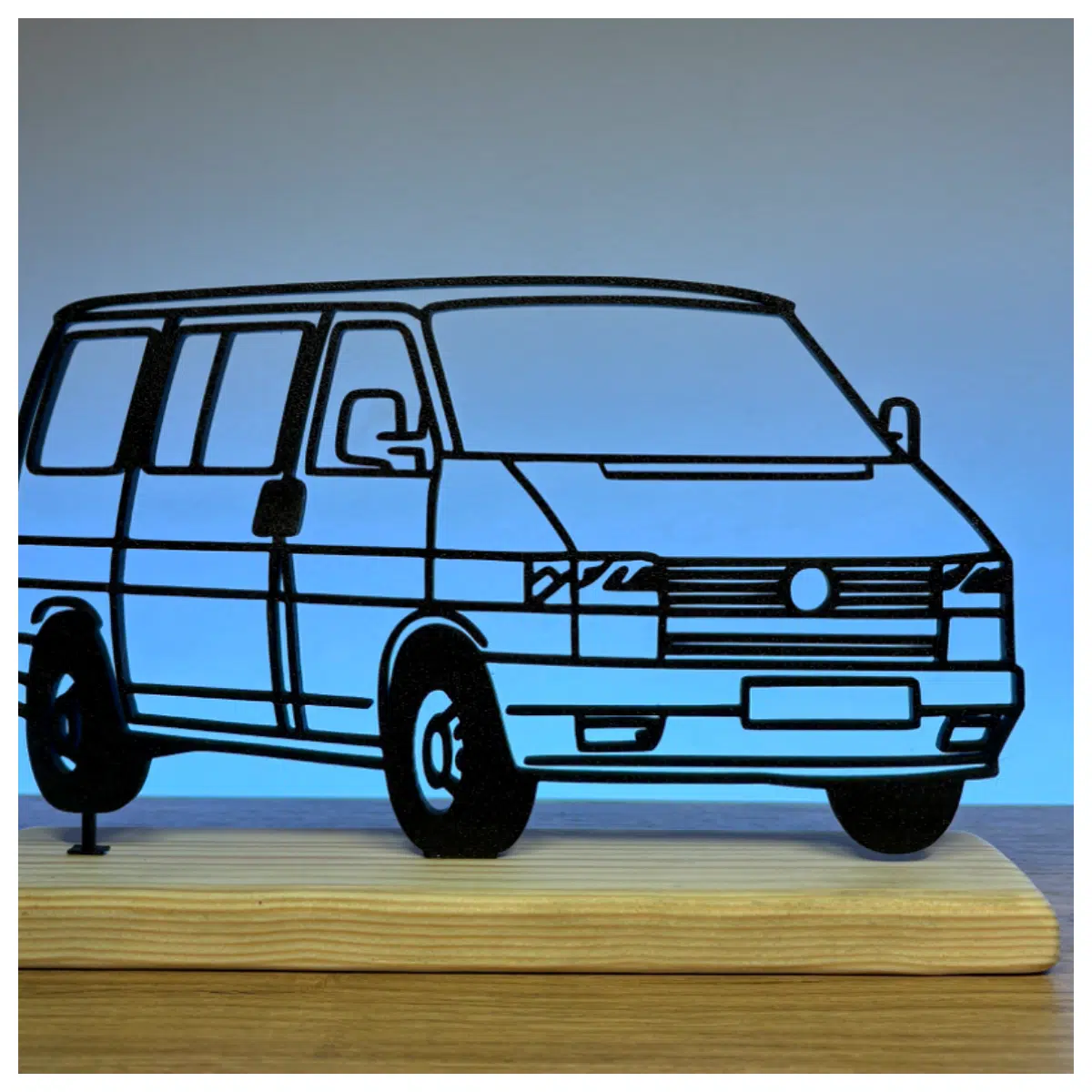 t4 van wall art silhouette decal camper van sticker retro travel decor