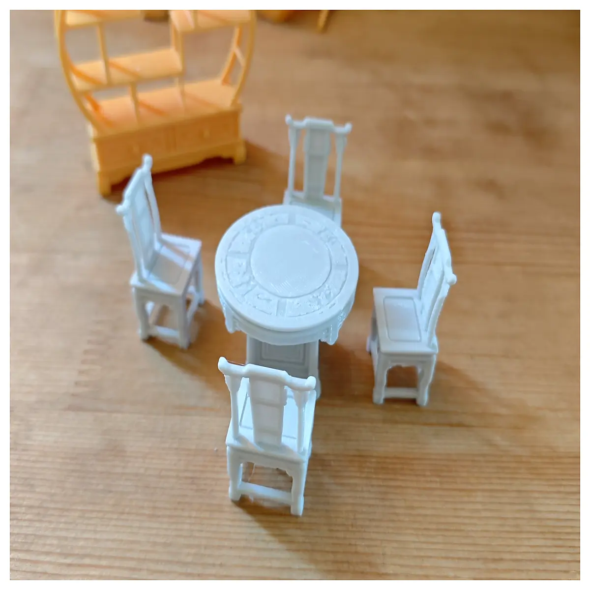 Restaurant Model Set Miniature Dollhouse Printing 1 12 Scale Desktop Decor Office Toy Scene Accessories