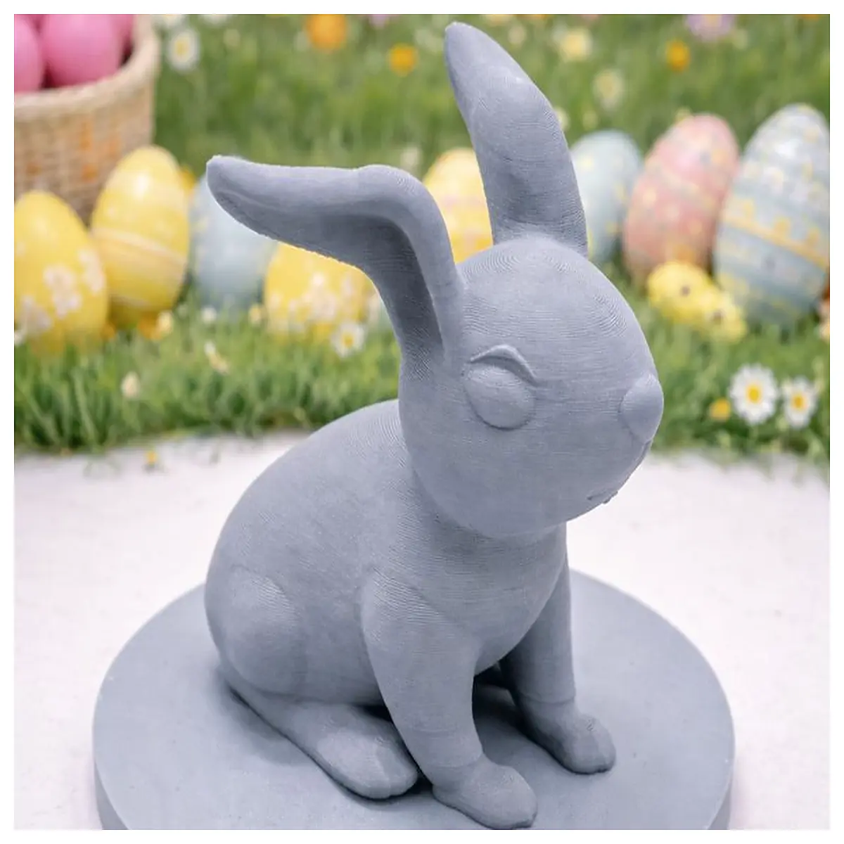 cute plastic bunny figurines for garden yard lawn outdoor spring decor easter party table centerpieces