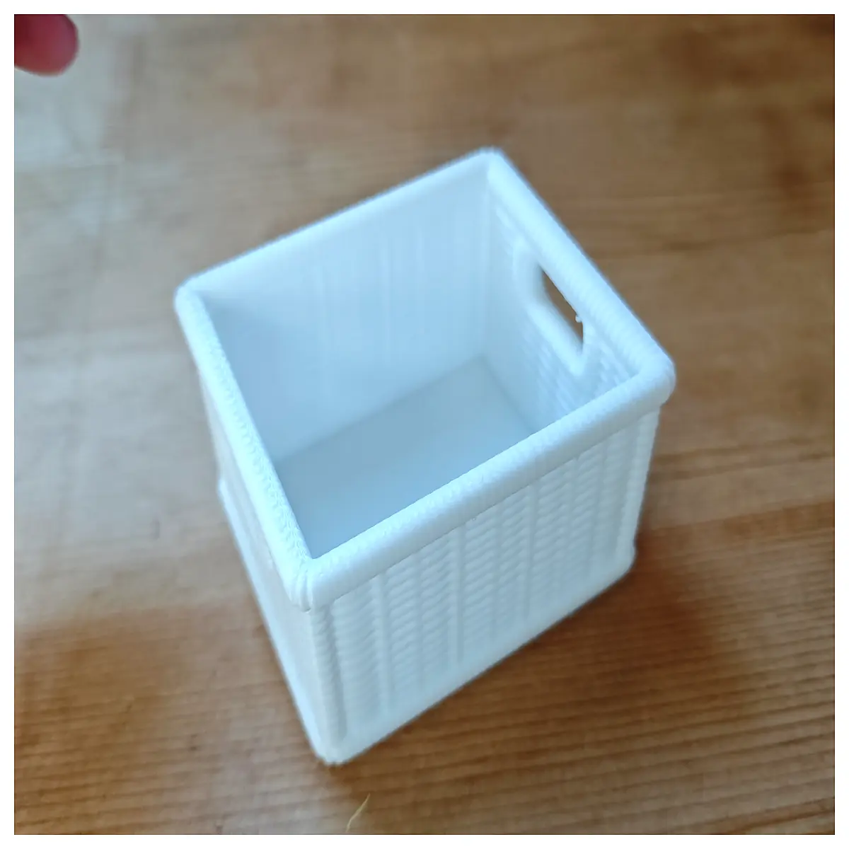 Woven Storage Box Organizer Desk Container Print Box Office Storage Solutions Beginner Friendly