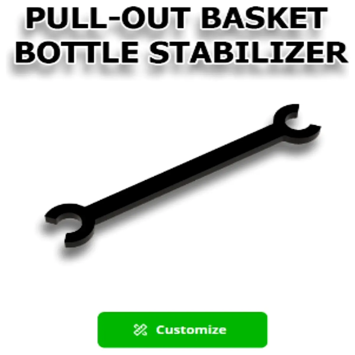 Pull out Basket Support Bottle Stabilizer Shelf Fixer Shopping Cart Holder Multi Purpose Stand