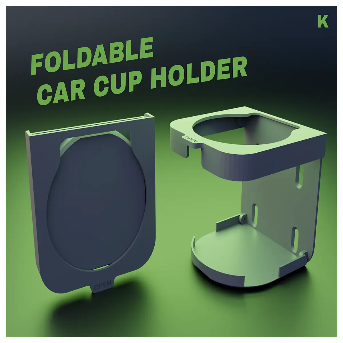 Foldable Car Cup Holder Phone Mount Car Drink Holder Accessory Car Parts Easy Installation