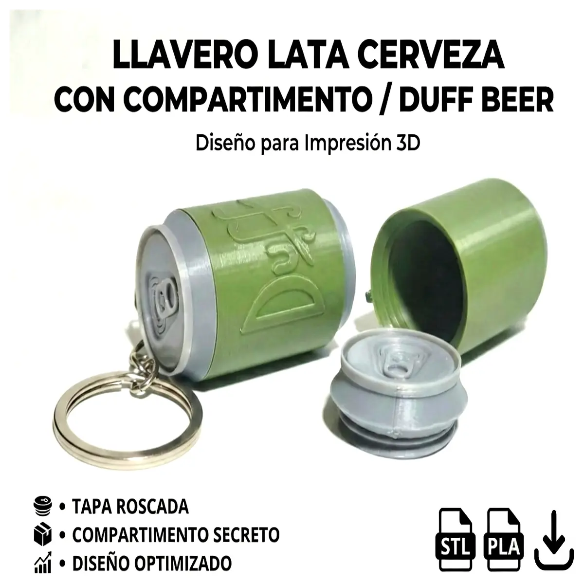 Beer Can Style Secret Container Keychain Bottle Opener Keyring Decoration Mini Storage Box Beer Lover Gift