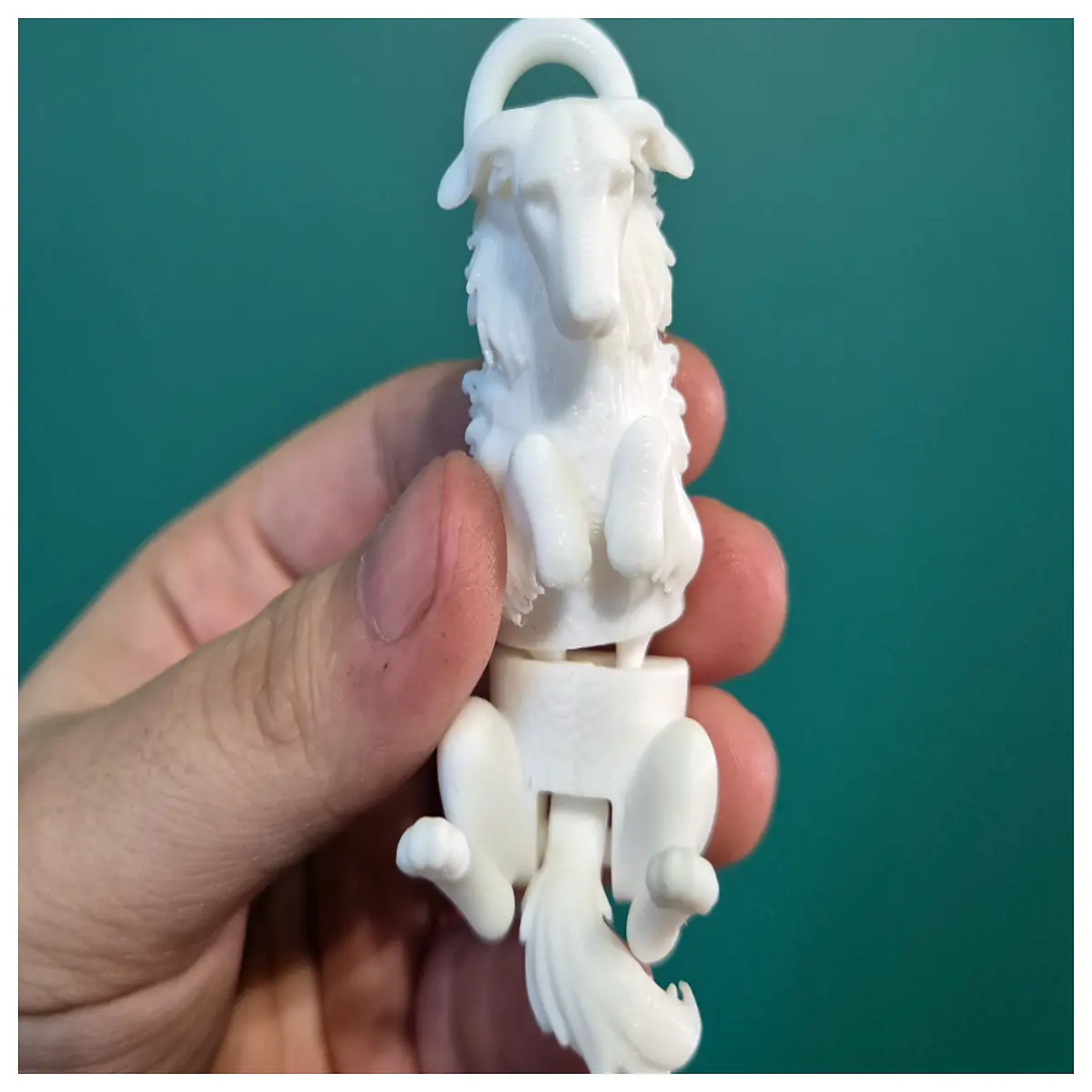 Bosco Dog Keychain Movable Joint Puppy Charm Pet Memorial Dog Toy Bracelet Accessory Cute Gift