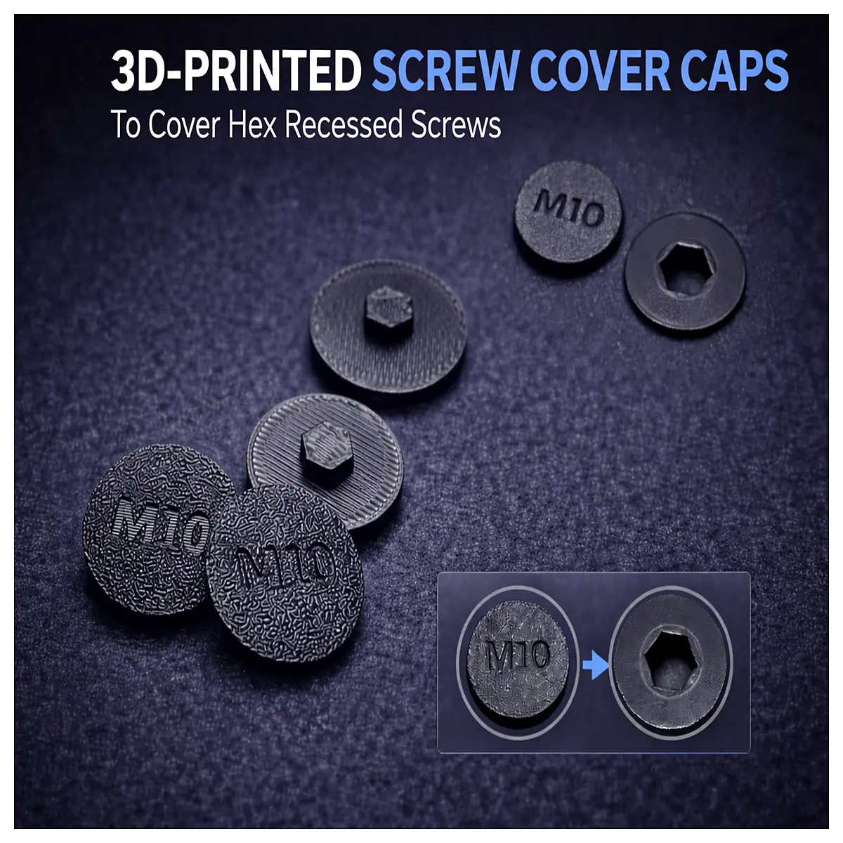 TPSEIHSHCS Screw Cover Socket Head Fastener Auto Parts Nut Fixing Car Components Replacement Parts